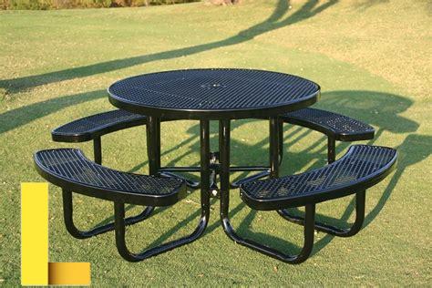 metal-round-picnic-tables,Benefits of using metal round picnic tables,thqBenefitsofusingmetalroundpicnictables
