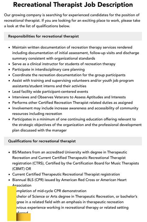 recreational-therapist-jobs,Recreational Therapist Job Requirements,thqRecreationalTherapistJobRequirements
