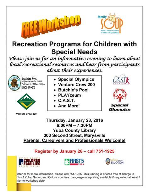 special-needs-recreation-programs,Types of Special Needs Recreation Programs,thqTypesofSpecialNeedsRecreationPrograms